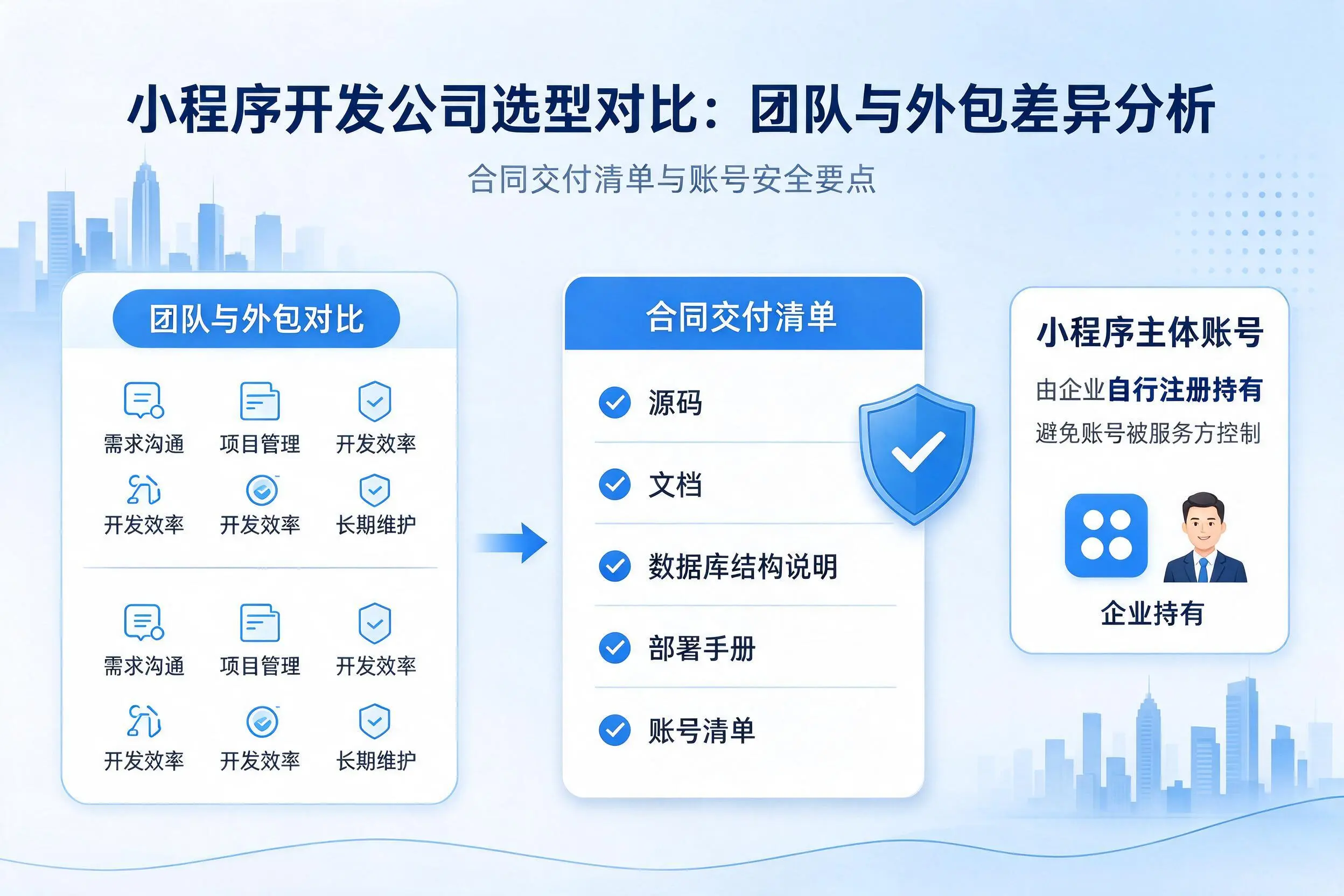 福州小程序开发公司选型对比：团队与外包差异分析