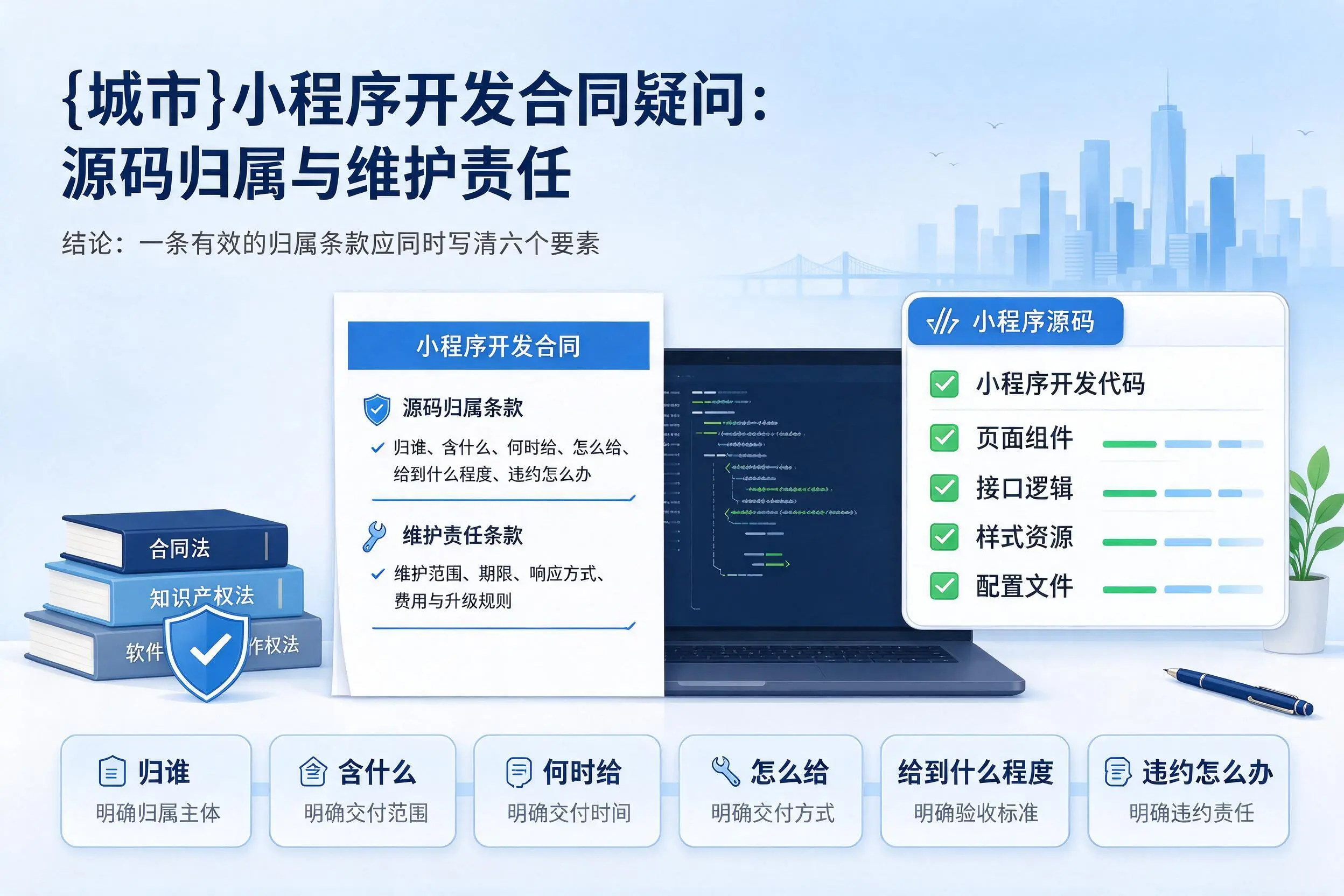 福州小程序开发合同疑问：源码归属与维护责任
