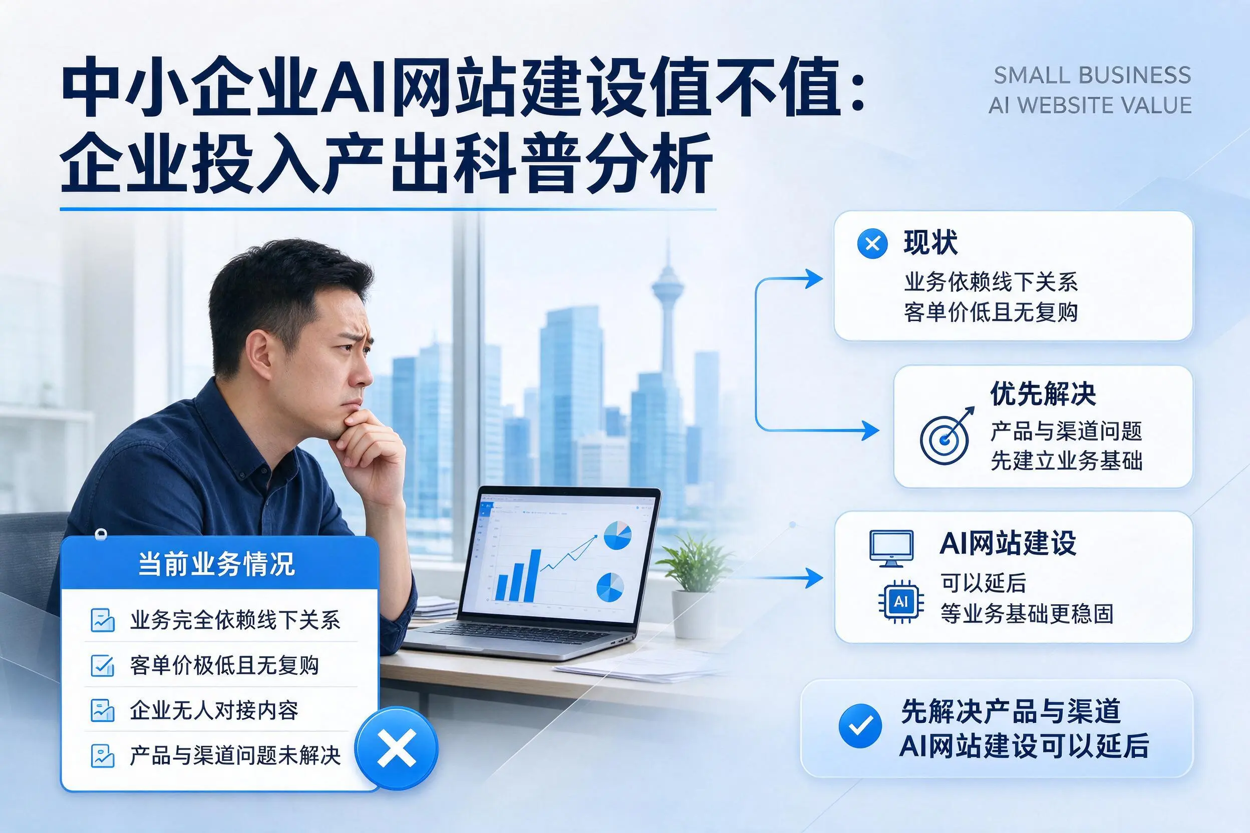中小企业AI网站建设值不值：福州企业投入产出科普分析