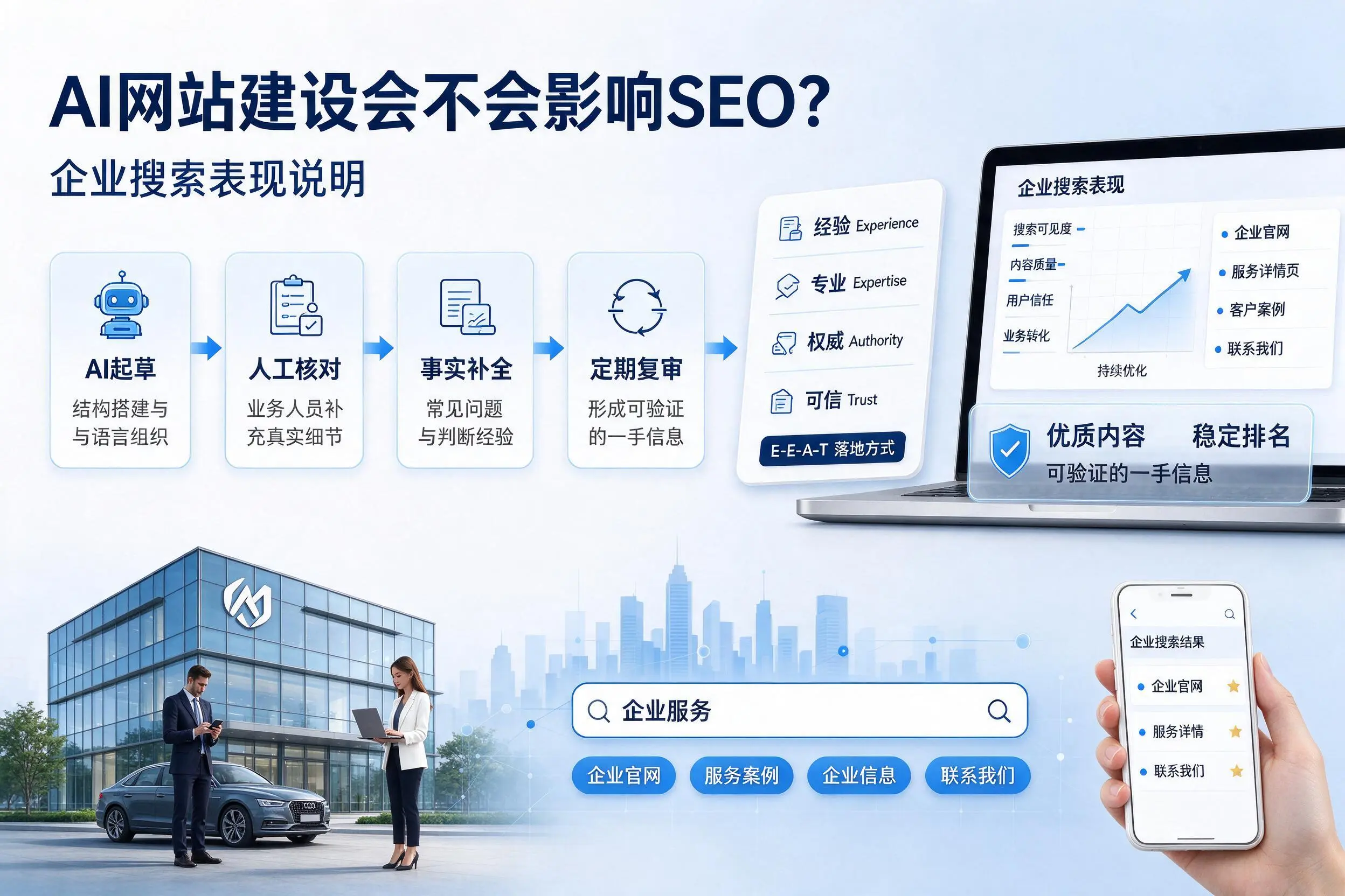 AI网站建设会不会影响SEO？福州企业搜索表现说明