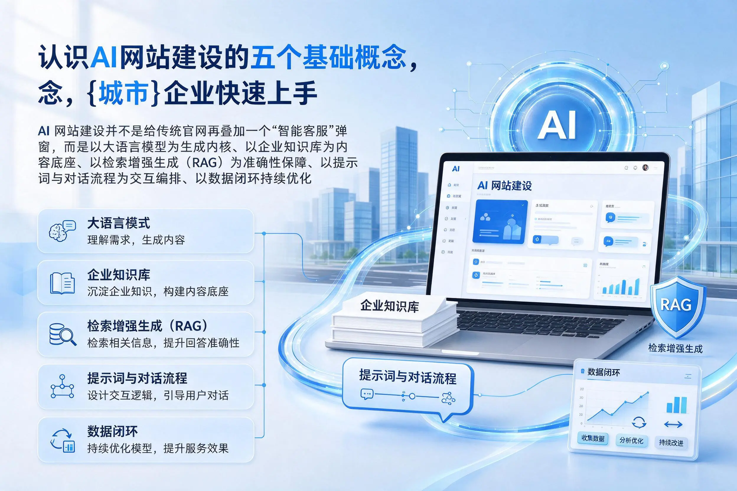 认识AI网站建设的五个基础概念，福州企业快速上手