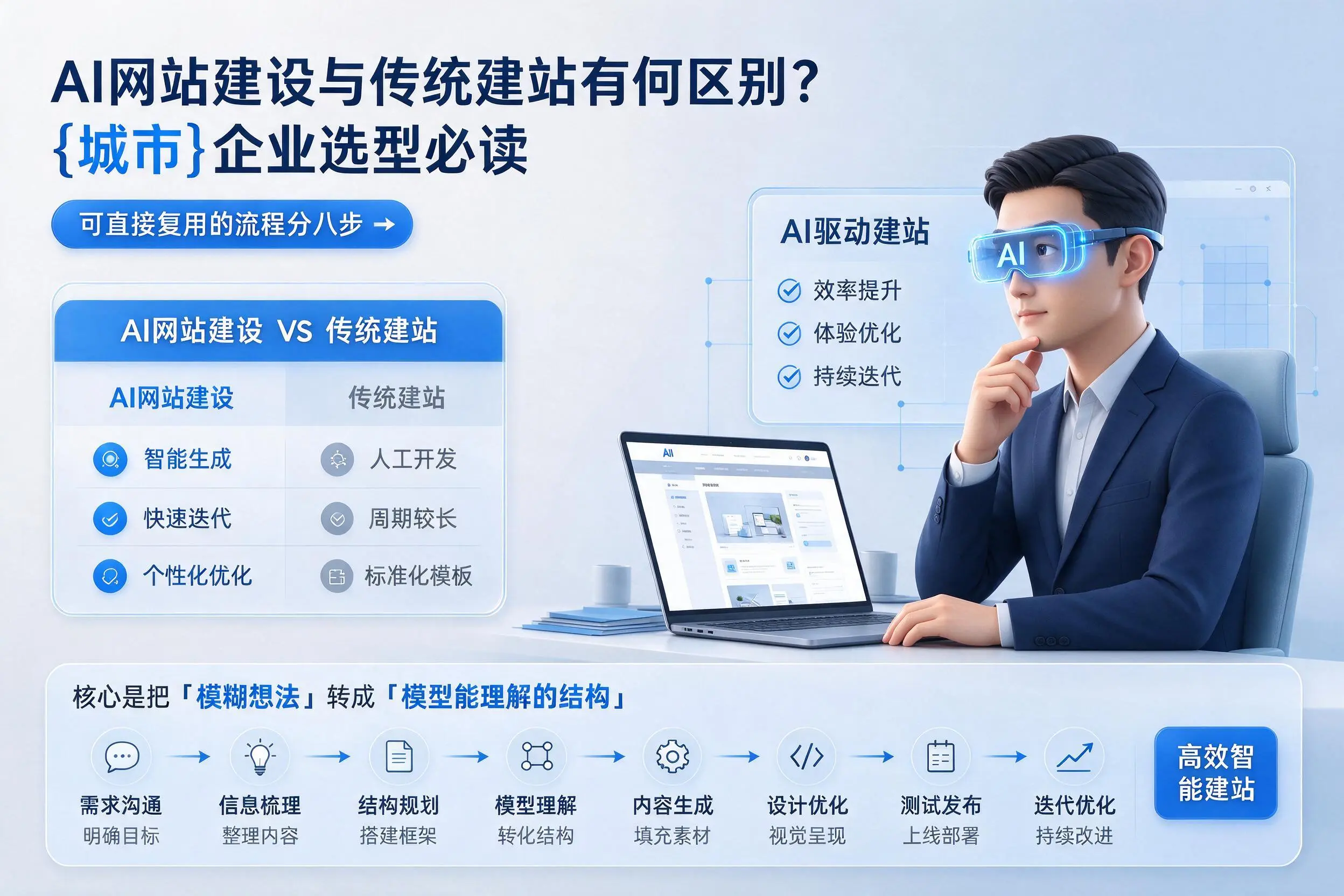 AI网站建设与传统建站有何区别？福州企业选型必读