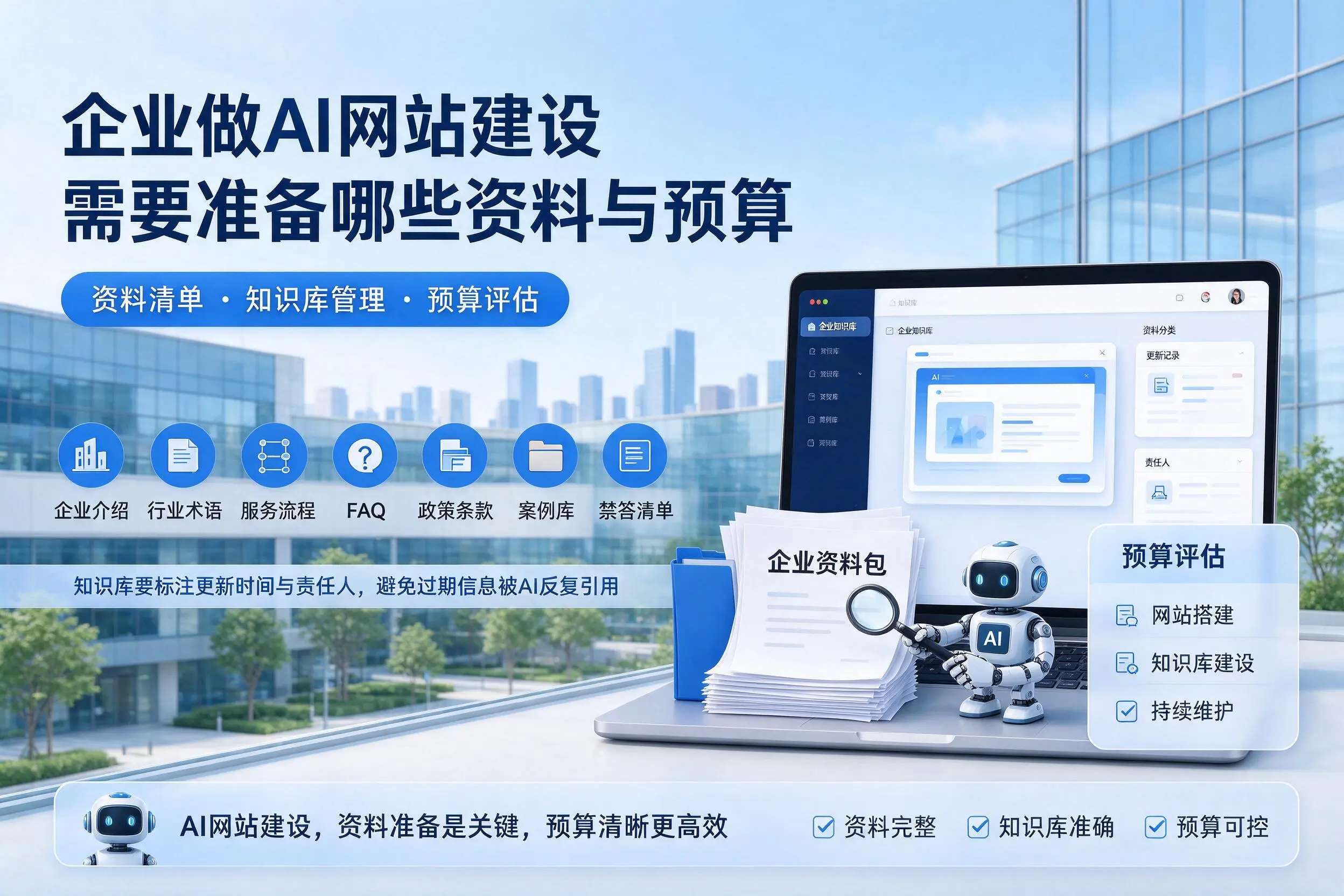 福州企业做AI网站建设需要准备哪些资料与预算