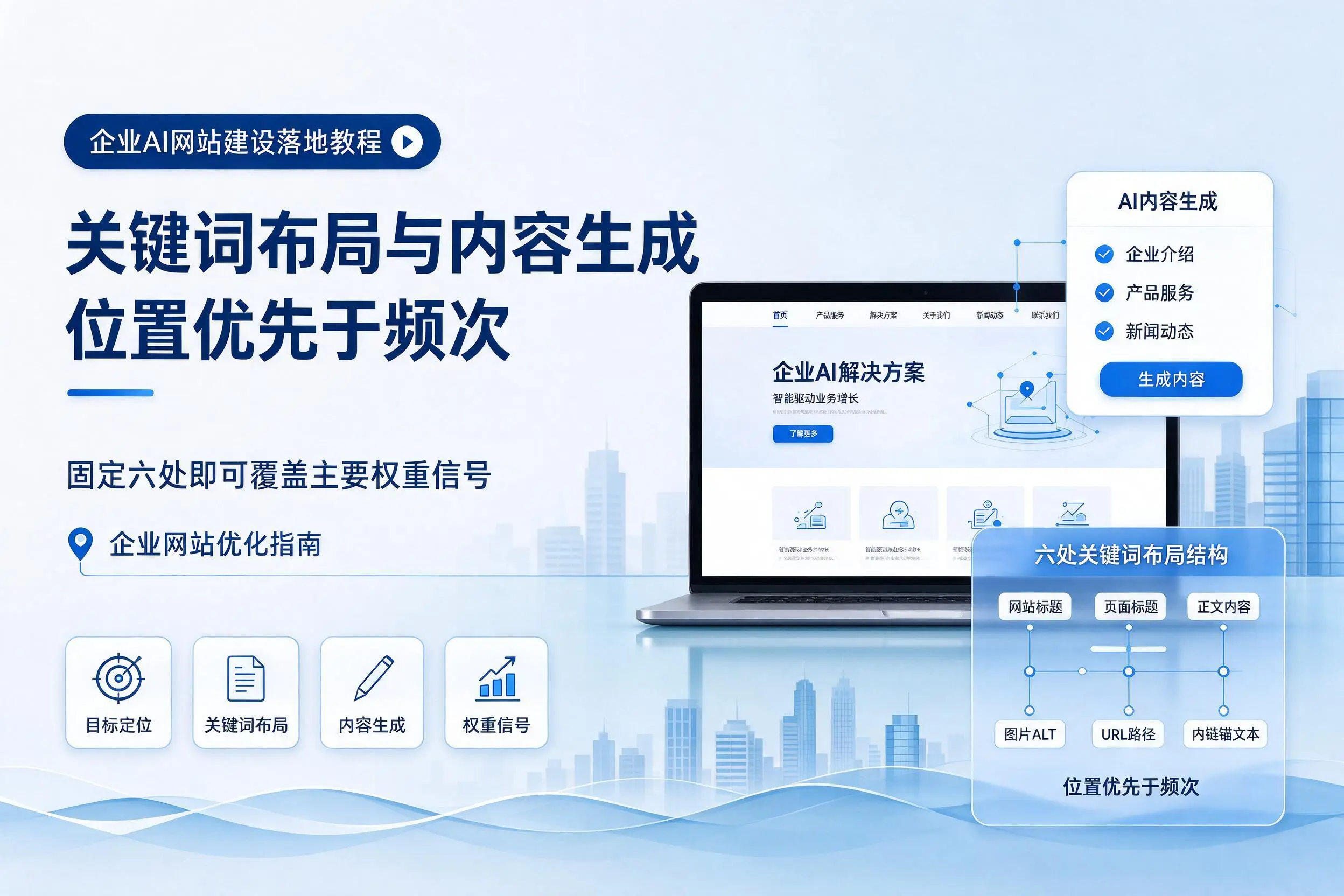 福州企业AI网站建设落地教程:关键词布局与内容生成